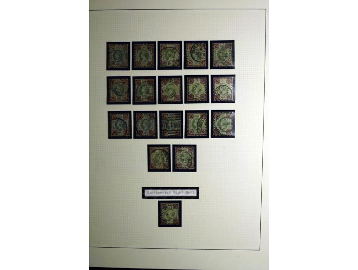 1855/92, Victoria surface-printed, gestempelte spezialisierte Sammlung (2 Werte ungebraucht) mit einigen schönen Briefen, dab
