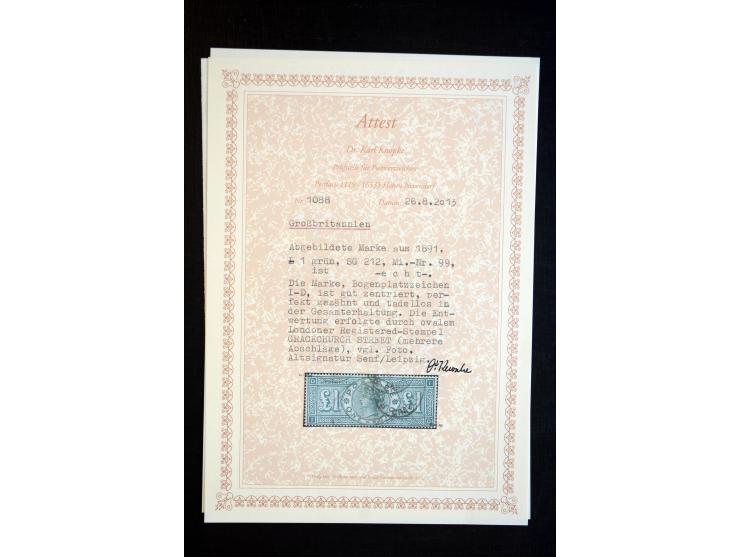 1855/92, Victoria surface-printed, gestempelte spezialisierte Sammlung (2 Werte ungebraucht) mit einigen schönen Briefen, dab