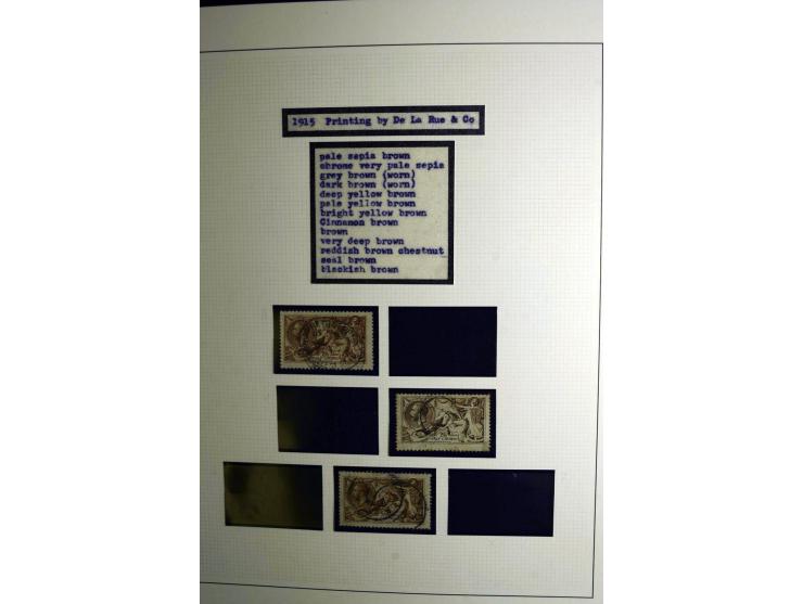 1912/51, George V und VI, ungebrauchte (teils postfrische) und gestempelte sehr schön spezialisierte Sammlung mit Schwerpunkt