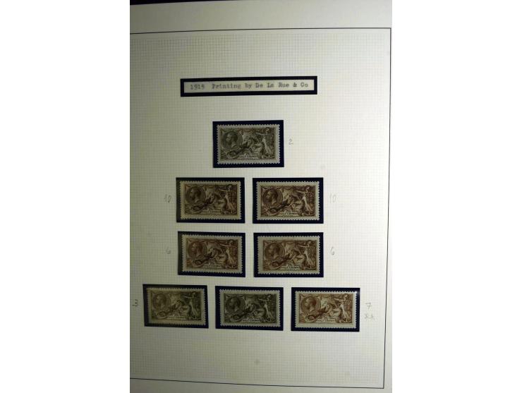 1912/51, George V und VI, ungebrauchte (teils postfrische) und gestempelte sehr schön spezialisierte Sammlung mit Schwerpunkt
