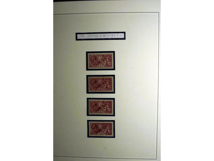 1912/51, George V und VI, ungebrauchte (teils postfrische) und gestempelte sehr schön spezialisierte Sammlung mit Schwerpunkt