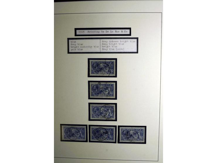 1912/51, George V und VI, ungebrauchte (teils postfrische) und gestempelte sehr schön spezialisierte Sammlung mit Schwerpunkt