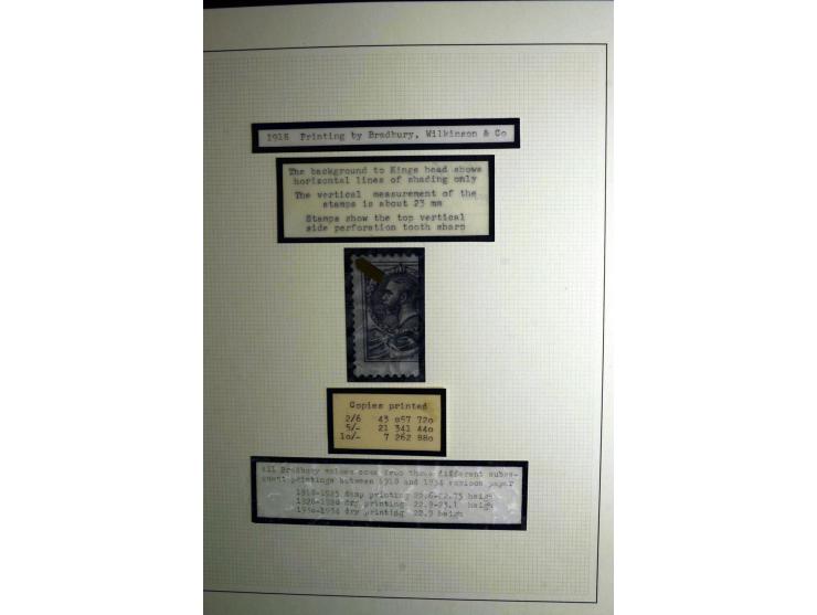1912/51, George V und VI, ungebrauchte (teils postfrische) und gestempelte sehr schön spezialisierte Sammlung mit Schwerpunkt