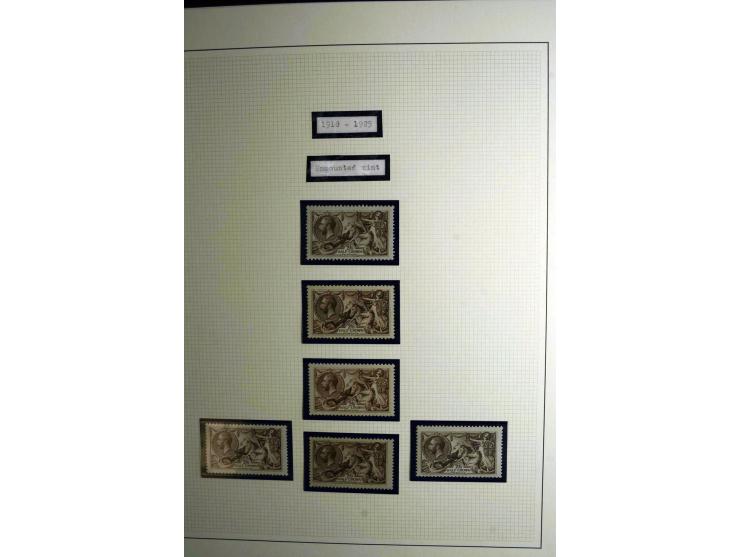 1912/51, George V und VI, ungebrauchte (teils postfrische) und gestempelte sehr schön spezialisierte Sammlung mit Schwerpunkt