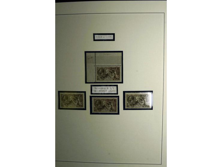 1912/51, George V und VI, ungebrauchte (teils postfrische) und gestempelte sehr schön spezialisierte Sammlung mit Schwerpunkt