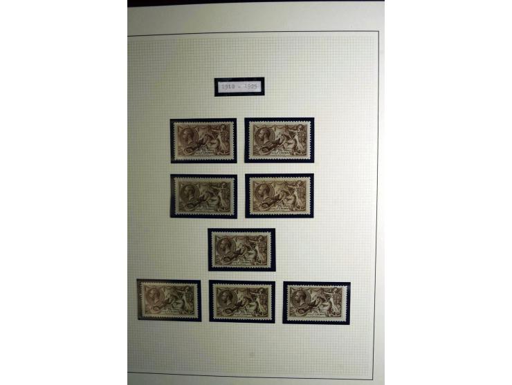 1912/51, George V und VI, ungebrauchte (teils postfrische) und gestempelte sehr schön spezialisierte Sammlung mit Schwerpunkt