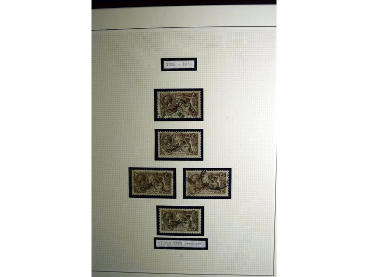 1912/51, George V und VI, ungebrauchte (teils postfrische) und gestempelte sehr schön spezialisierte Sammlung mit Schwerpunkt