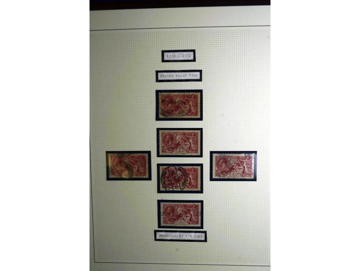 1912/51, George V und VI, ungebrauchte (teils postfrische) und gestempelte sehr schön spezialisierte Sammlung mit Schwerpunkt