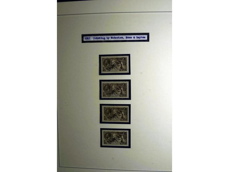 1912/51, George V und VI, ungebrauchte (teils postfrische) und gestempelte sehr schön spezialisierte Sammlung mit Schwerpunkt