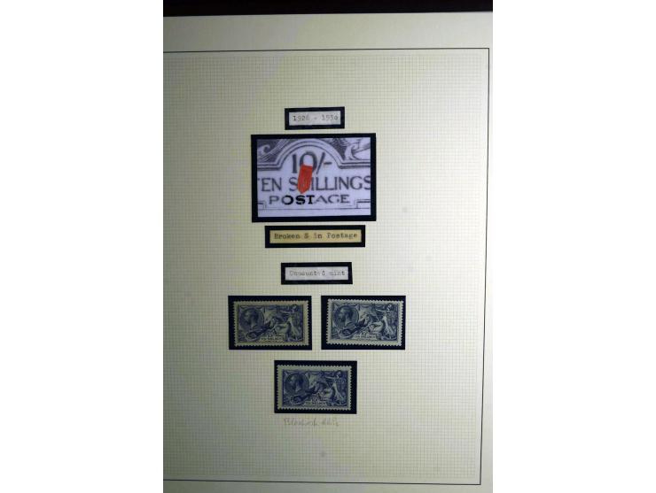 1912/51, George V und VI, ungebrauchte (teils postfrische) und gestempelte sehr schön spezialisierte Sammlung mit Schwerpunkt