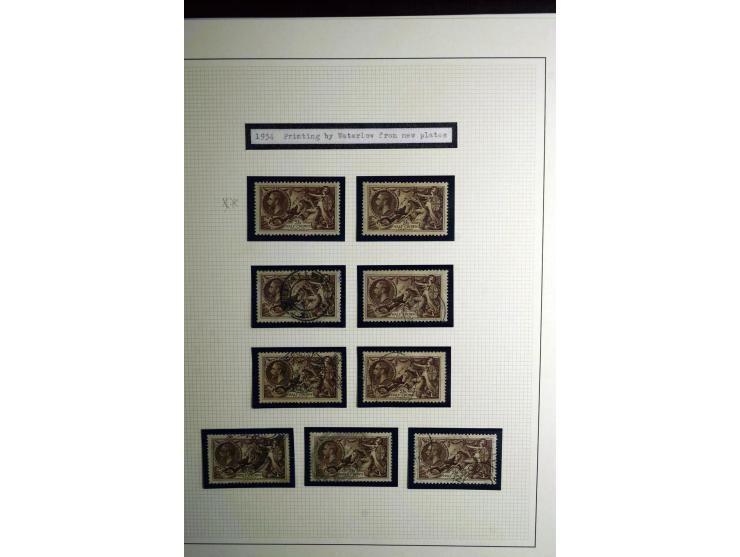 1912/51, George V und VI, ungebrauchte (teils postfrische) und gestempelte sehr schön spezialisierte Sammlung mit Schwerpunkt