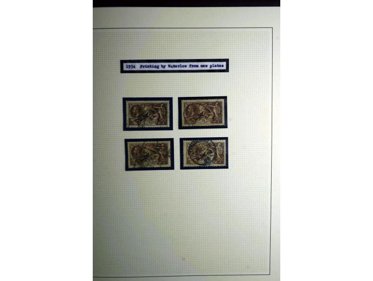 1912/51, George V und VI, ungebrauchte (teils postfrische) und gestempelte sehr schön spezialisierte Sammlung mit Schwerpunkt
