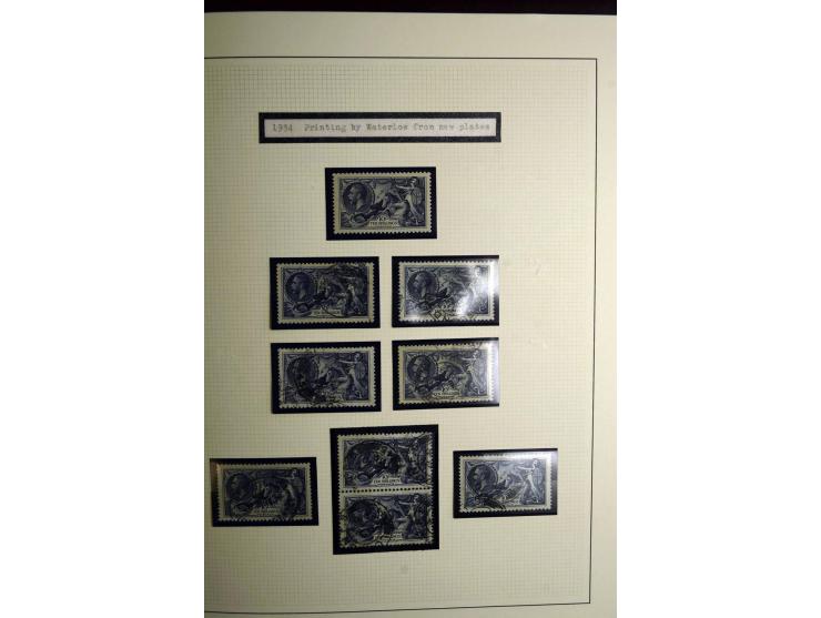 1912/51, George V und VI, ungebrauchte (teils postfrische) und gestempelte sehr schön spezialisierte Sammlung mit Schwerpunkt