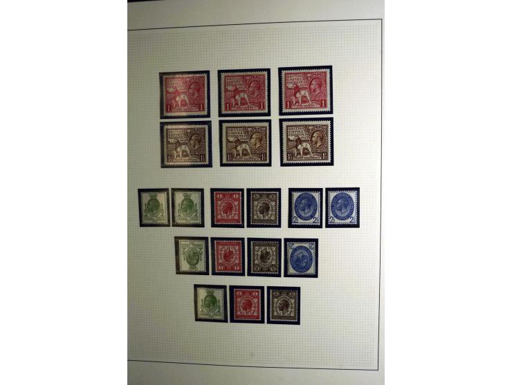 1912/51, George V und VI, ungebrauchte (teils postfrische) und gestempelte sehr schön spezialisierte Sammlung mit Schwerpunkt