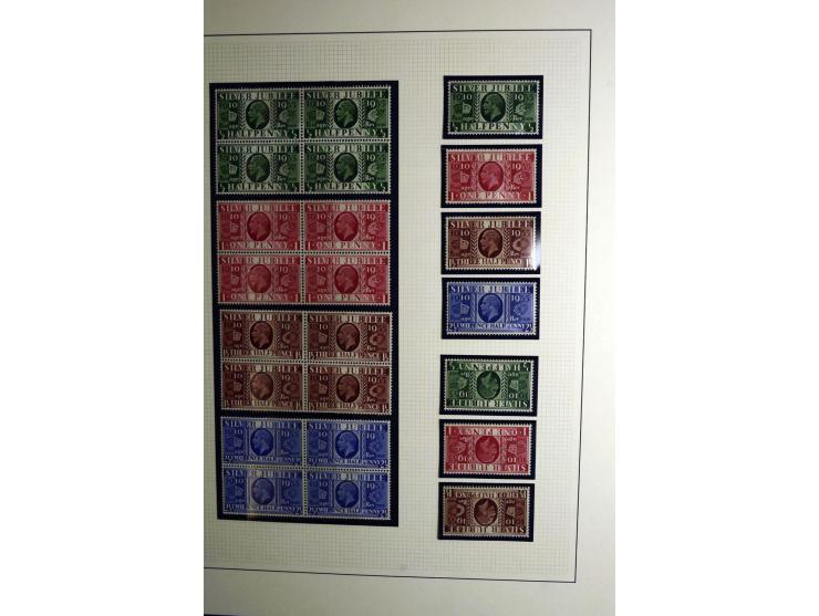 1912/51, George V und VI, ungebrauchte (teils postfrische) und gestempelte sehr schön spezialisierte Sammlung mit Schwerpunkt