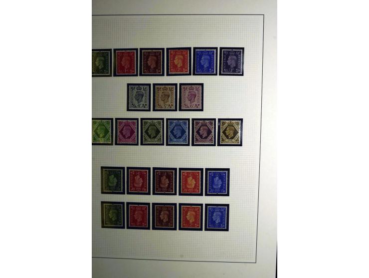 1912/51, George V und VI, ungebrauchte (teils postfrische) und gestempelte sehr schön spezialisierte Sammlung mit Schwerpunkt