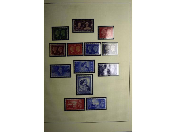 1912/51, George V und VI, ungebrauchte (teils postfrische) und gestempelte sehr schön spezialisierte Sammlung mit Schwerpunkt
