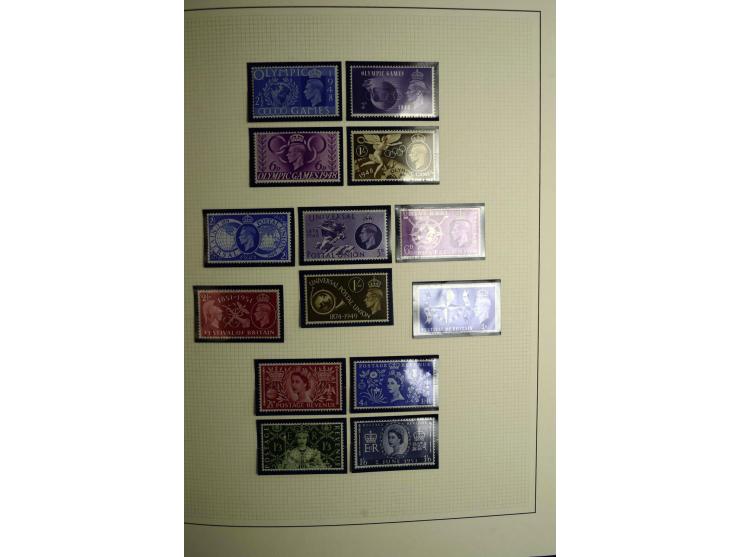 1912/51, George V und VI, ungebrauchte (teils postfrische) und gestempelte sehr schön spezialisierte Sammlung mit Schwerpunkt
