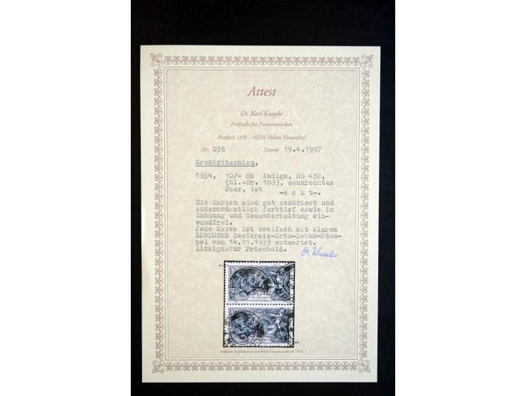 1912/51, George V und VI, ungebrauchte (teils postfrische) und gestempelte sehr schön spezialisierte Sammlung mit Schwerpunkt