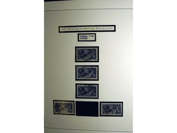 1912/51, George V und VI, ungebrauchte (teils postfrische) und gestempelte sehr schön spezialisierte Sammlung mit Schwerpunkt