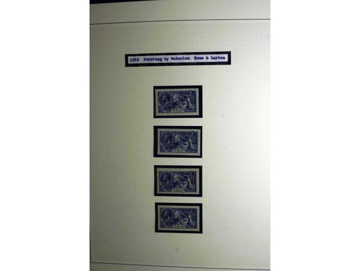 1912/51, George V und VI, ungebrauchte (teils postfrische) und gestempelte sehr schön spezialisierte Sammlung mit Schwerpunkt