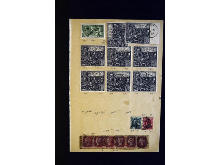 1840/1929, interessante kleine Partie aus altem Bestand, dabei u.a. Mi.- Nr. 1 (13), 2 (2+2 Paare), 49, 66, 99(3), 118 (10) u