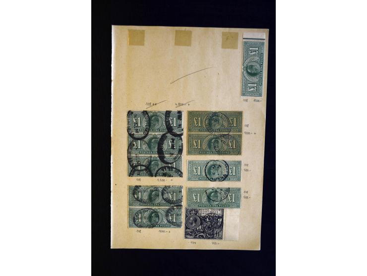 1840/1929, interessante kleine Partie aus altem Bestand, dabei u.a. Mi.- Nr. 1 (13), 2 (2+2 Paare), 49, 66, 99(3), 118 (10) u