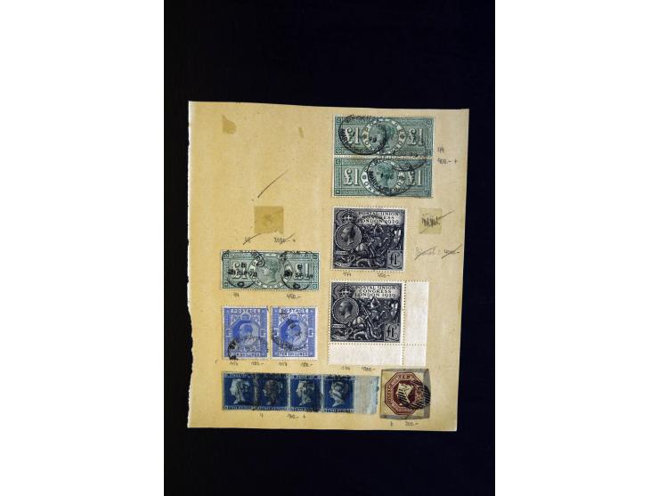 1840/1929, interessante kleine Partie aus altem Bestand, dabei u.a. Mi.- Nr. 1 (13), 2 (2+2 Paare), 49, 66, 99(3), 118 (10) u