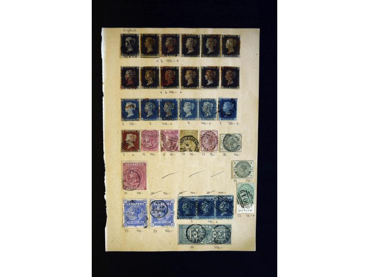 1840/1929, interessante kleine Partie aus altem Bestand, dabei u.a. Mi.- Nr. 1 (13), 2 (2+2 Paare), 49, 66, 99(3), 118 (10) u