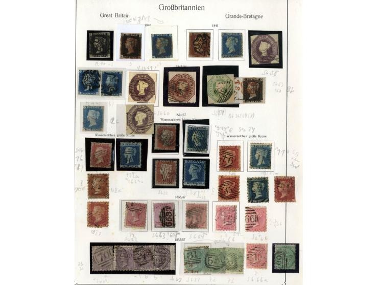 1840/1984, fast ausschließlich gestempelte Sammlung mit u.a. Mi.-NR. 1 (3), 2 (4), 5 (3), 6, 7, 35 (2), 49, 50, 54, 66, 67-69