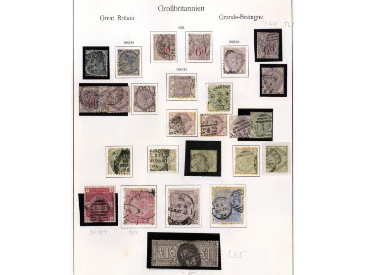 1840/1984, fast ausschließlich gestempelte Sammlung mit u.a. Mi.-NR. 1 (3), 2 (4), 5 (3), 6, 7, 35 (2), 49, 50, 54, 66, 67-69
