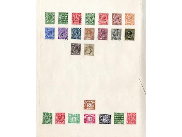 1840/1915 (ca.), ungebrauchte und gestempelte alte Sammlung, dabei diverse Shilling- und Pfundwerte, Auslandspostämter, Gibra