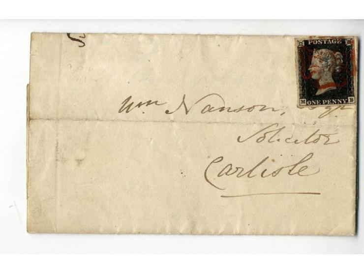 1840/95 (ca.), rund 80 Briefe und Karten mit vielen interessanten Stücken, dabei Mi.-Nr. 1 (3) und Nr. 2, viel Auslandsbriefe