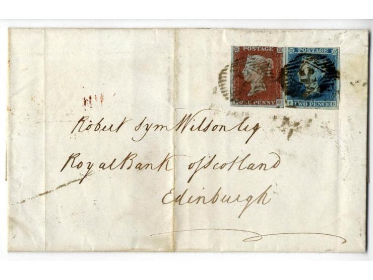 1840/95 (ca.), rund 80 Briefe und Karten mit vielen interessanten Stücken, dabei Mi.-Nr. 1 (3) und Nr. 2, viel Auslandsbriefe