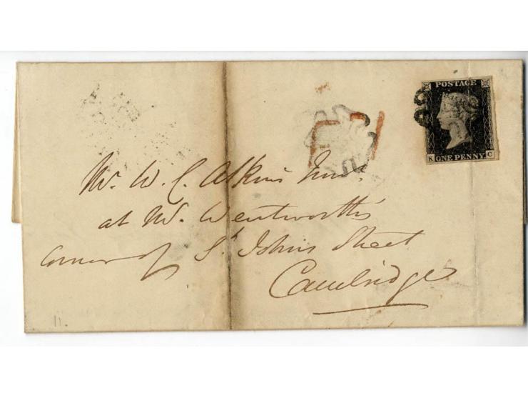 1840/95 (ca.), rund 80 Briefe und Karten mit vielen interessanten Stücken, dabei Mi.-Nr. 1 (3) und Nr. 2, viel Auslandsbriefe
