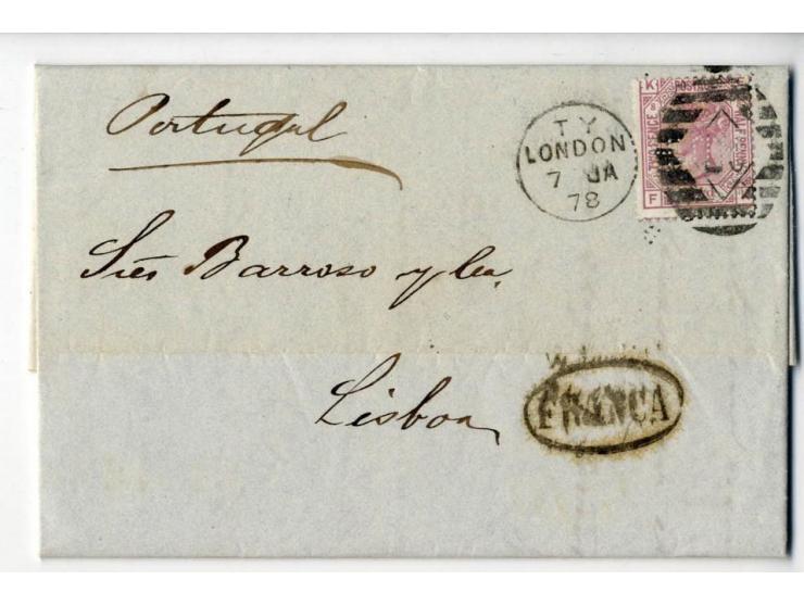 1840/95 (ca.), rund 80 Briefe und Karten mit vielen interessanten Stücken, dabei Mi.-Nr. 1 (3) und Nr. 2, viel Auslandsbriefe