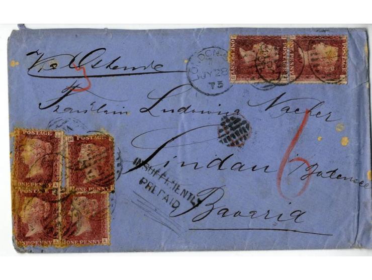 1840/95 (ca.), rund 80 Briefe und Karten mit vielen interessanten Stücken, dabei Mi.-Nr. 1 (3) und Nr. 2, viel Auslandsbriefe
