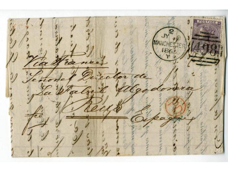 1840/95 (ca.), rund 80 Briefe und Karten mit vielen interessanten Stücken, dabei Mi.-Nr. 1 (3) und Nr. 2, viel Auslandsbriefe