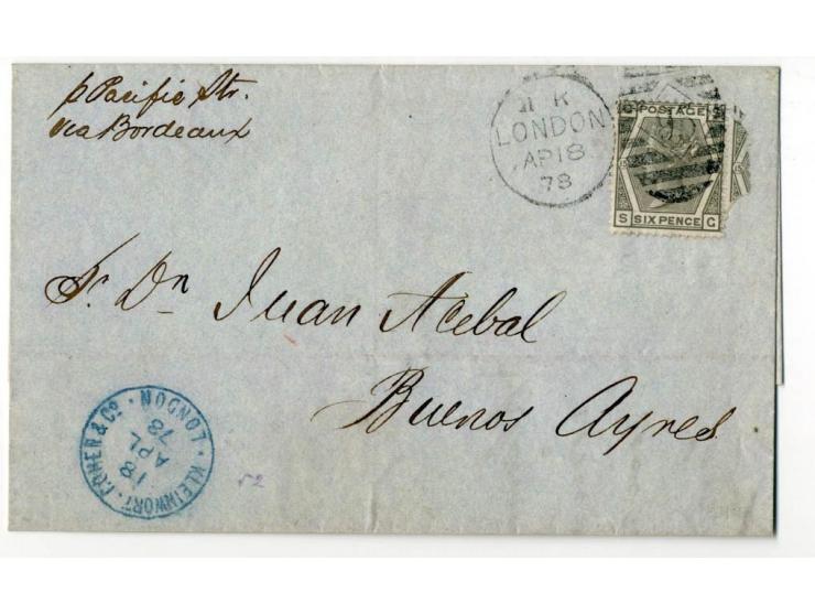 1840/95 (ca.), rund 80 Briefe und Karten mit vielen interessanten Stücken, dabei Mi.-Nr. 1 (3) und Nr. 2, viel Auslandsbriefe
