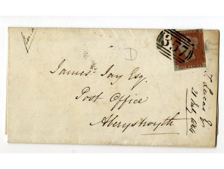 1840/95 (ca.), rund 80 Briefe und Karten mit vielen interessanten Stücken, dabei Mi.-Nr. 1 (3) und Nr. 2, viel Auslandsbriefe