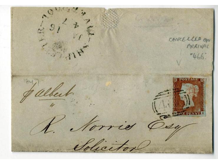 1840/95 (ca.), rund 80 Briefe und Karten mit vielen interessanten Stücken, dabei Mi.-Nr. 1 (3) und Nr. 2, viel Auslandsbriefe
