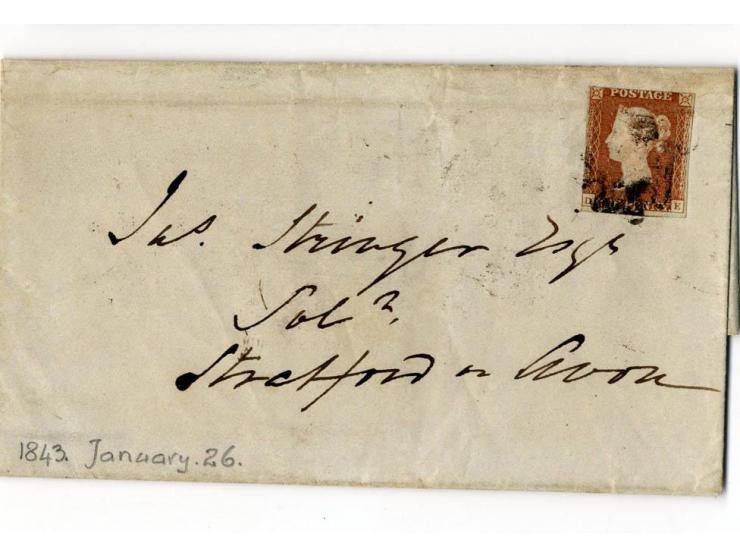 1840/95 (ca.), rund 80 Briefe und Karten mit vielen interessanten Stücken, dabei Mi.-Nr. 1 (3) und Nr. 2, viel Auslandsbriefe