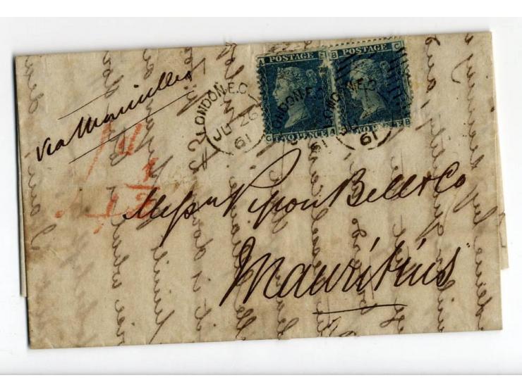 1840/95 (ca.), rund 80 Briefe und Karten mit vielen interessanten Stücken, dabei Mi.-Nr. 1 (3) und Nr. 2, viel Auslandsbriefe