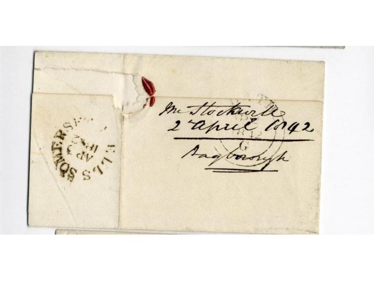 1840/95 (ca.), rund 80 Briefe und Karten mit vielen interessanten Stücken, dabei Mi.-Nr. 1 (3) und Nr. 2, viel Auslandsbriefe