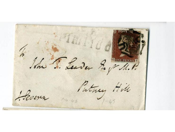 1840/95 (ca.), rund 80 Briefe und Karten mit vielen interessanten Stücken, dabei Mi.-Nr. 1 (3) und Nr. 2, viel Auslandsbriefe