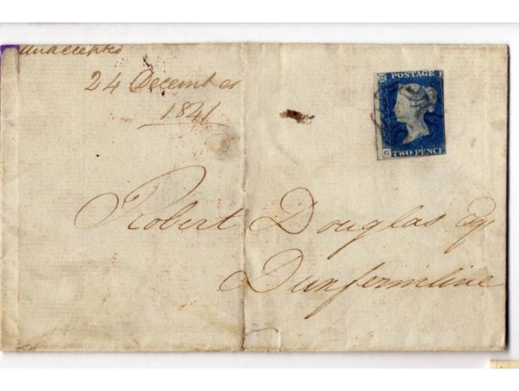 1840/95 (ca.), rund 80 Briefe und Karten mit vielen interessanten Stücken, dabei Mi.-Nr. 1 (3) und Nr. 2, viel Auslandsbriefe