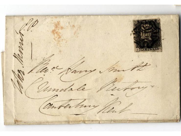 1840/95 (ca.), rund 80 Briefe und Karten mit vielen interessanten Stücken, dabei Mi.-Nr. 1 (3) und Nr. 2, viel Auslandsbriefe