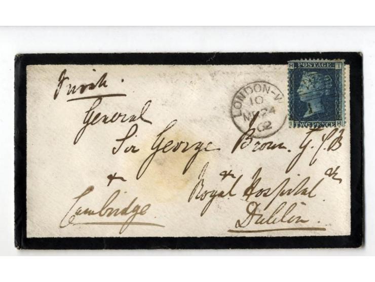 1840/95 (ca.), rund 80 Briefe und Karten mit vielen interessanten Stücken, dabei Mi.-Nr. 1 (3) und Nr. 2, viel Auslandsbriefe