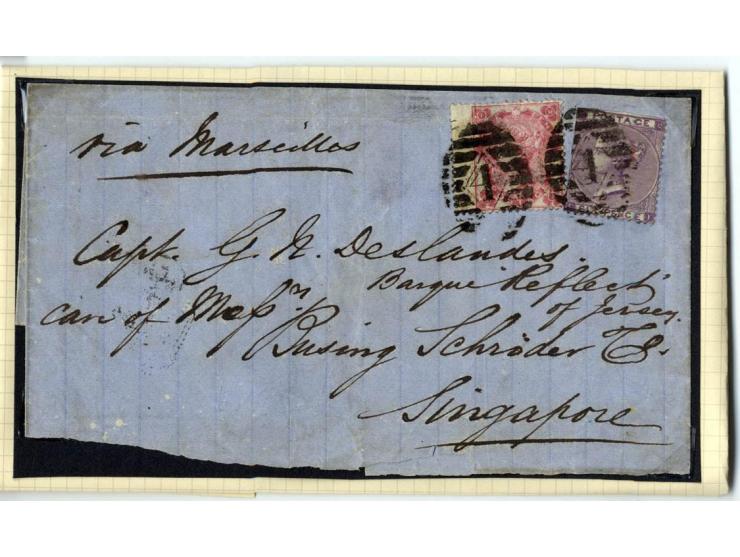 1840/95 (ca.), rund 80 Briefe und Karten mit vielen interessanten Stücken, dabei Mi.-Nr. 1 (3) und Nr. 2, viel Auslandsbriefe