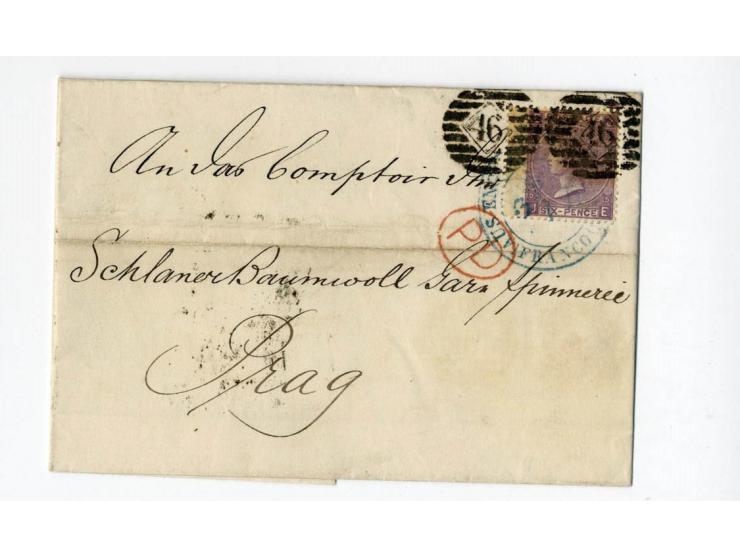1840/95 (ca.), rund 80 Briefe und Karten mit vielen interessanten Stücken, dabei Mi.-Nr. 1 (3) und Nr. 2, viel Auslandsbriefe
